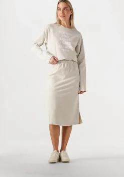 beige penn & ink midirok skirt