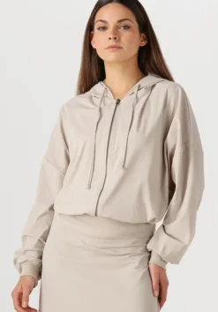 beige penn & ink vest hoodie