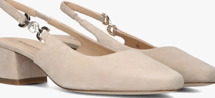 beige peter kaiser slingbacks 79541