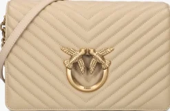 beige pinko handtas love click classic sheep