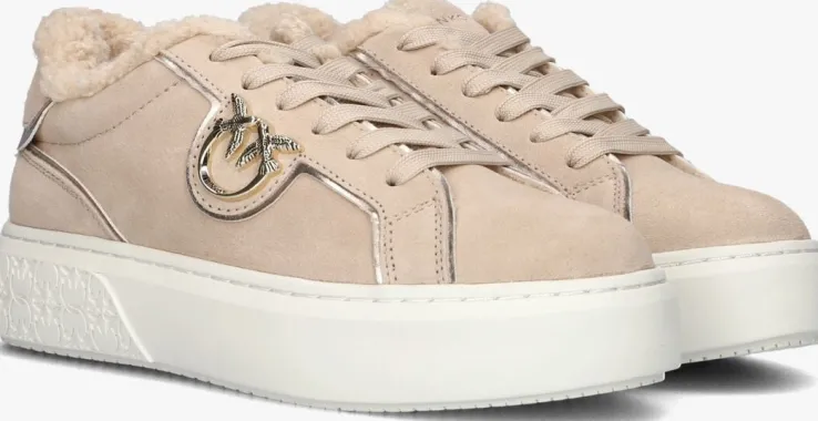 beige pinko lage sneakers yoko 1.0 sneaker