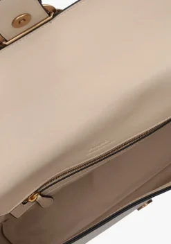 beige pinko schoudertas love one classic slouchy