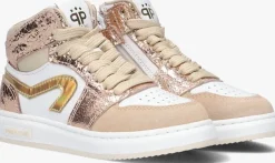 beige pinocchio hoge sneakers p1765