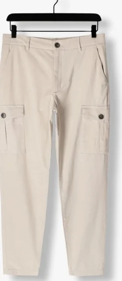 beige plain cargobroeken hugopl