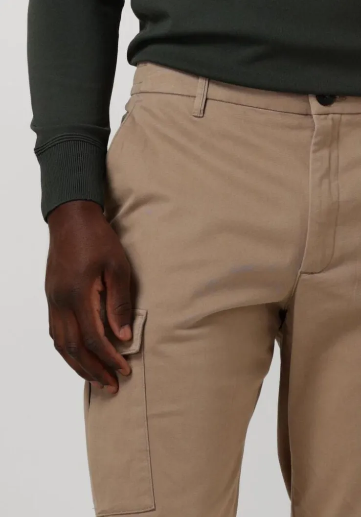 beige plain cargobroeken hugopl 820