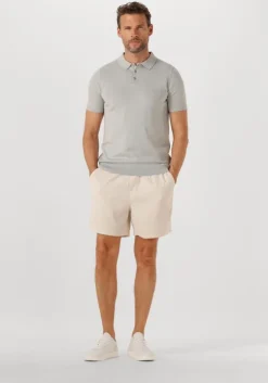 beige plain korte broek turipl shorts