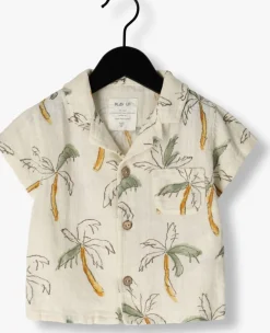 beige play up blouses printed woven shirt