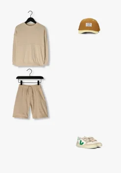 beige play up joggingbroek fleece shorts