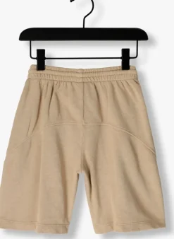 beige play up joggingbroek fleece shorts