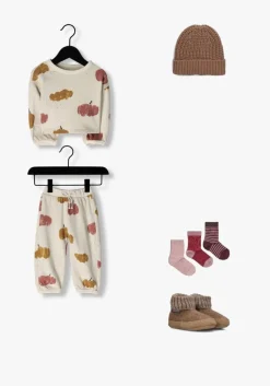 beige play up joggingbroek printed fleece trousers