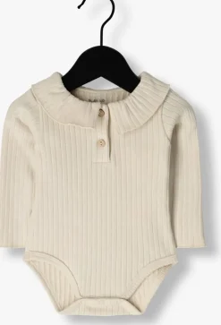 beige play up rompers rib body