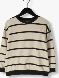 beige play up trui striped jersey sweater