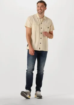 beige pme legend casual overhemd short sleeve shirt ctn bedford