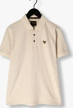beige pme legend polo short sleeve polo jacquard jersey
