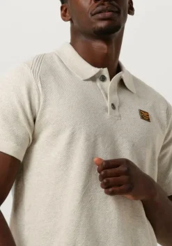 beige pme legend polo short sleeve polo knitted