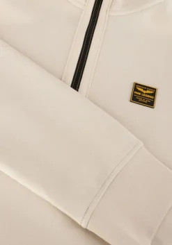 beige pme legend trui half zip collar interlock jersey