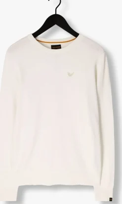 beige pme legend trui r-neck cotton modal