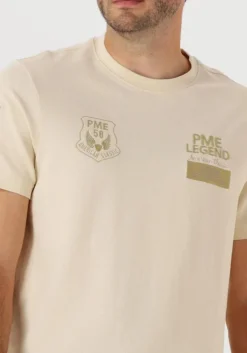 beige pme legend t-shirt flat waffel jersey