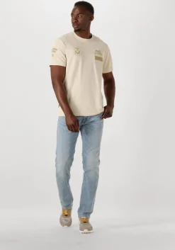 beige pme legend t-shirt flat waffel jersey