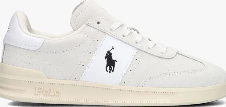 beige polo ralph lauren lage sneakers hrt aera pp low top lace w