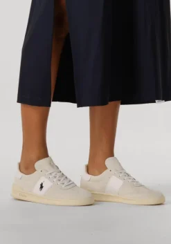 beige polo ralph lauren lage sneakers hrt aera pp low top lace w