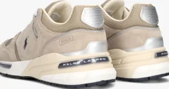 beige polo ralph lauren lage sneakers trackstr 250 low top lace