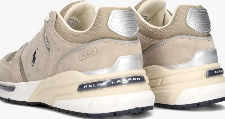 beige polo ralph lauren lage sneakers trackstr 250 low top lace