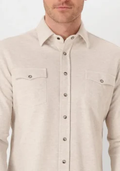 beige profuomo casual overhemd overshirt wester