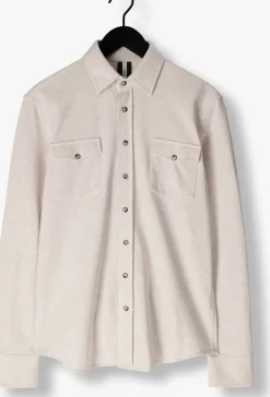 beige profuomo casual overhemd overshirt wester