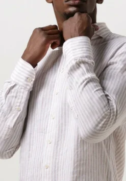 beige profuomo casual overhemd ppuh10026