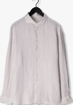 beige profuomo casual overhemd ppuh10026