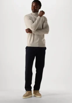 beige profuomo coltrui pullover roll neck