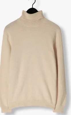 beige profuomo coltrui pullover roll neck