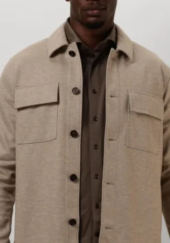 beige profuomo overshirt overshirt knitted