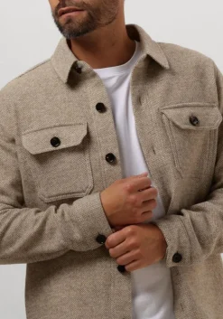 beige profuomo overshirt overshirt texture