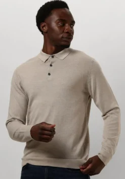 beige profuomo polo polo long sleeve