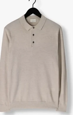 beige profuomo polo polo long sleeve