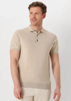 beige profuomo polo polo short sleeve
