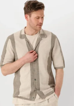 beige profuomo polo polo camp button th