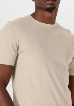 beige profuomo t-shirt t-shirt crew neck ss