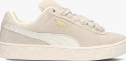 beige puma lage sneakers suede xl