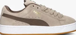 beige puma lage sneakers suede xl