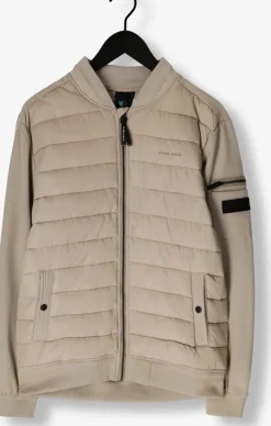 beige pure path gewatteerde jas regular fit padded jackets