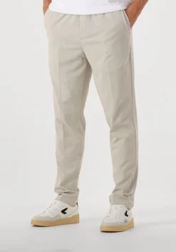 beige pure path pantalon regular fit smart pants