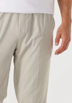 beige pure path pantalon regular fit smart pants