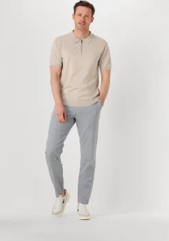 beige pure path polo regular fit polo ss half zip knitwear