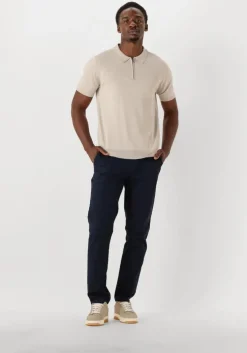 beige pure path polo regular fit polo ss half zip knitwear