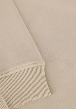 beige pure path sweater loose fit crewneck ls sweaters