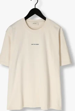 beige pure path t-shirt loose fit crewneck ss t-shirts