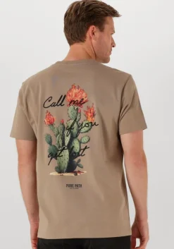 beige pure path t-shirt regular fit t-shirts